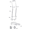Bodensauger Dolphin Caddy Griff mit 2 x Kabelhorn, gelb