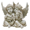 Engelpaar sitzend creme H�he 20cm