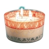 Glas Windlicht Venedig 3 flammig