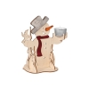 Teelichthalter Schneemann