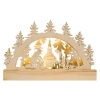 LED Holzleuchter 5 flammig