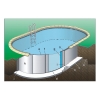 Ersatzauskleidung Ovalformbecken 350cm x 700cm x 120cm