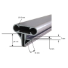 Handlauf alu style Ovalbecken 320 x 600cm