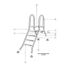 Hochbeckenleiter ABS-Stufe mit Schrauben